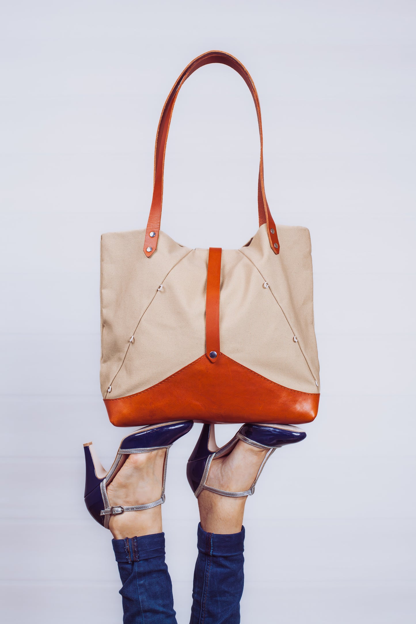 Sac cabas "Single" sable