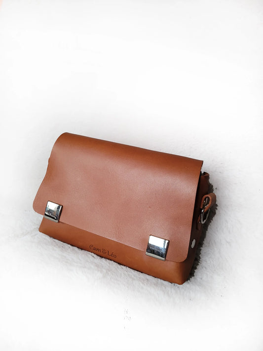 Petit sac trotteur caramel franges CAM&LEO