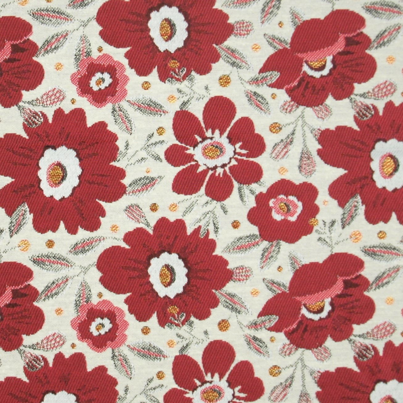 Talisman fleuri rouge/ écaille coloré CAM&LEO