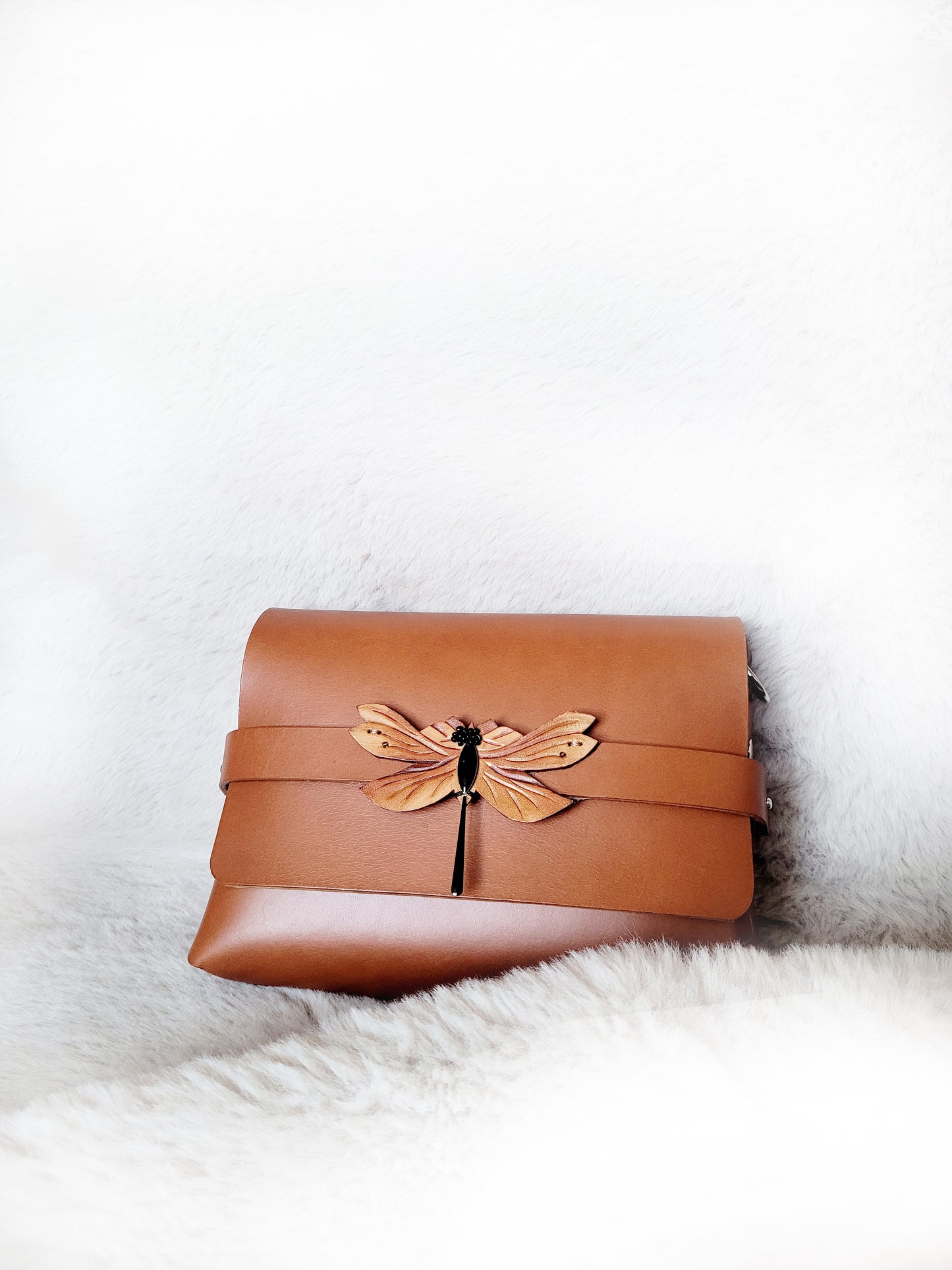 Sac trotteur caramel libellule