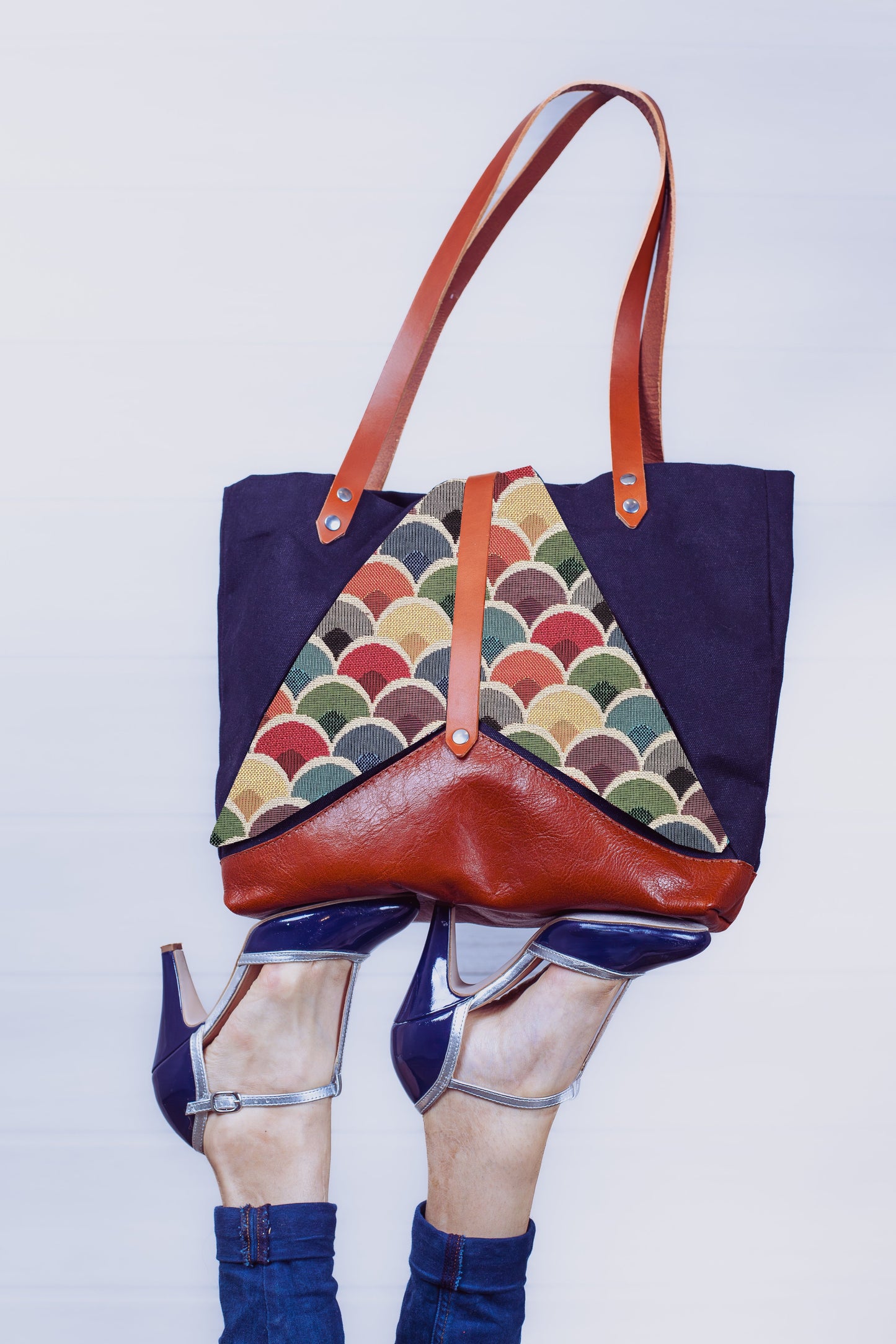 sac single bleu neon + Ecaille coloré CAM&LEO