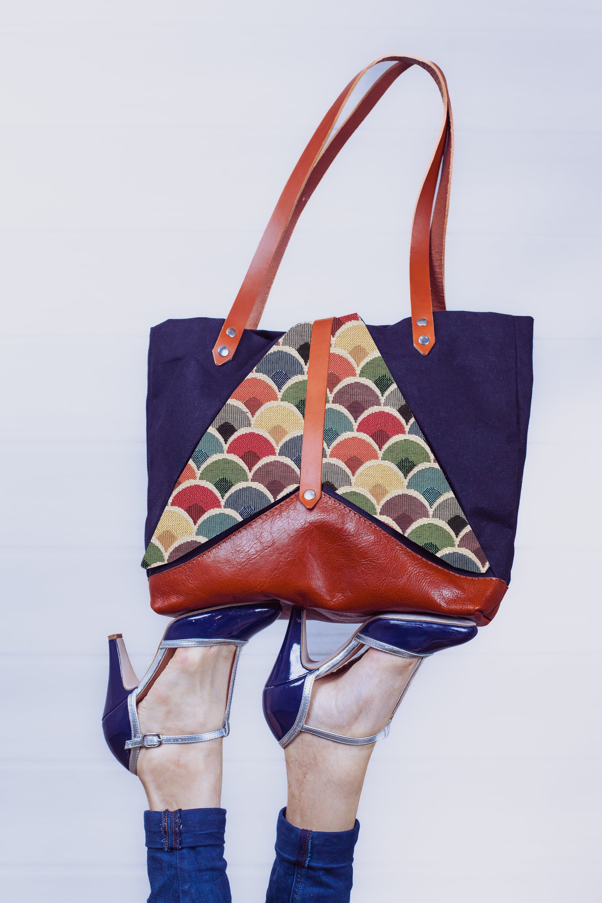 sac single bleu neon + Ecaille coloré CAM&LEO
